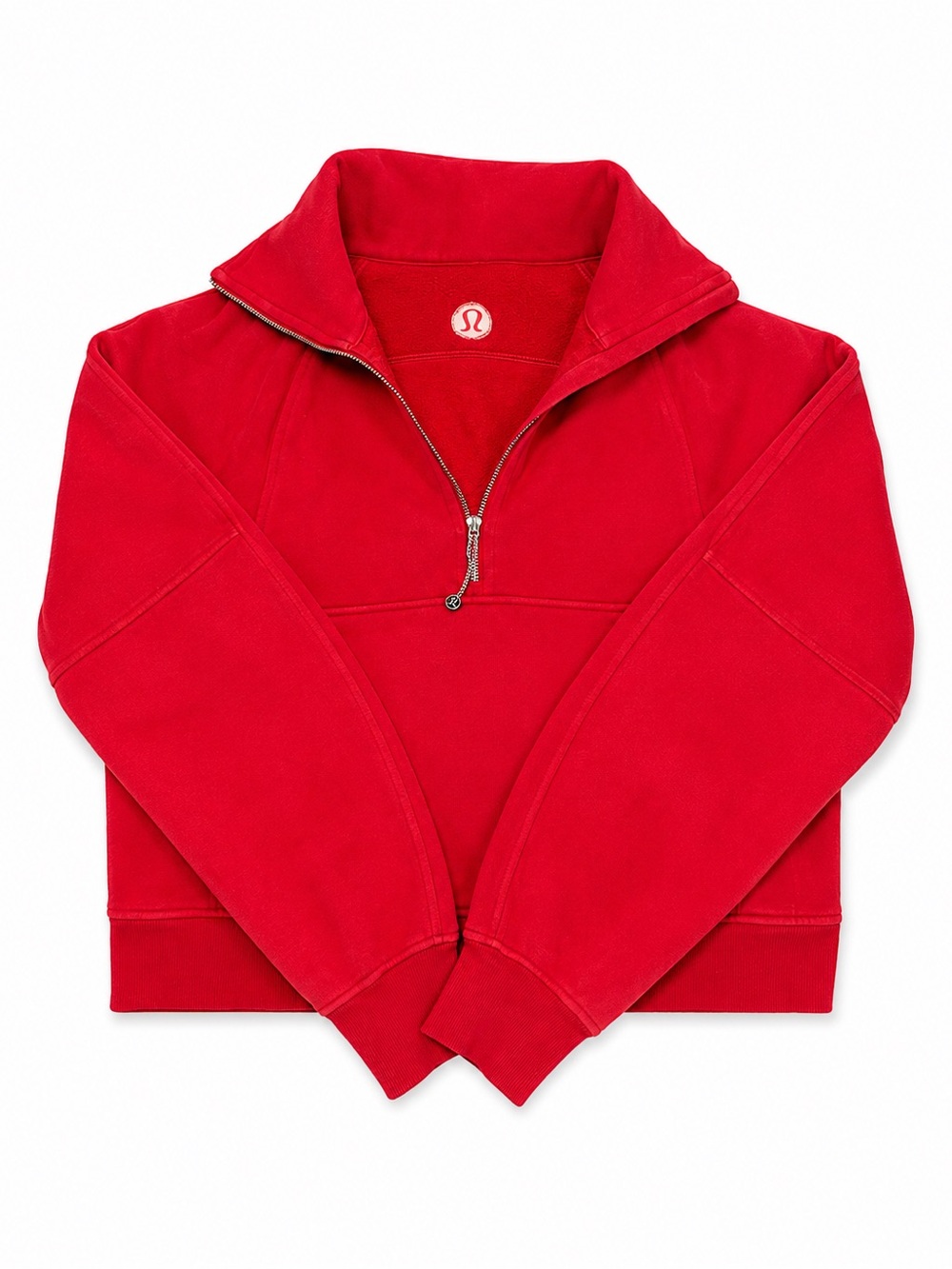 Carnation Red Lululemon Scuba Half Zip